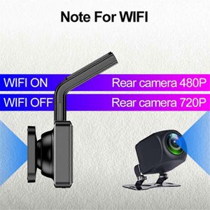 D330- Voiture DVR caméra WIFI Coordonnées 1080P HD Vision nocturne Dash Cam 170 Degré d'angle 24H Surveillance de stationnement Dashcam