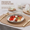 thumbnail image 5 of Vesteel Dinner Plates Set of 6, 7.9inch Ceramic Stoneware Sets for Home Restaurant, Farmhouse Dinnerware for Serving Steak, Pizza, Dishwasher & Microwave Safe, 5 of 8