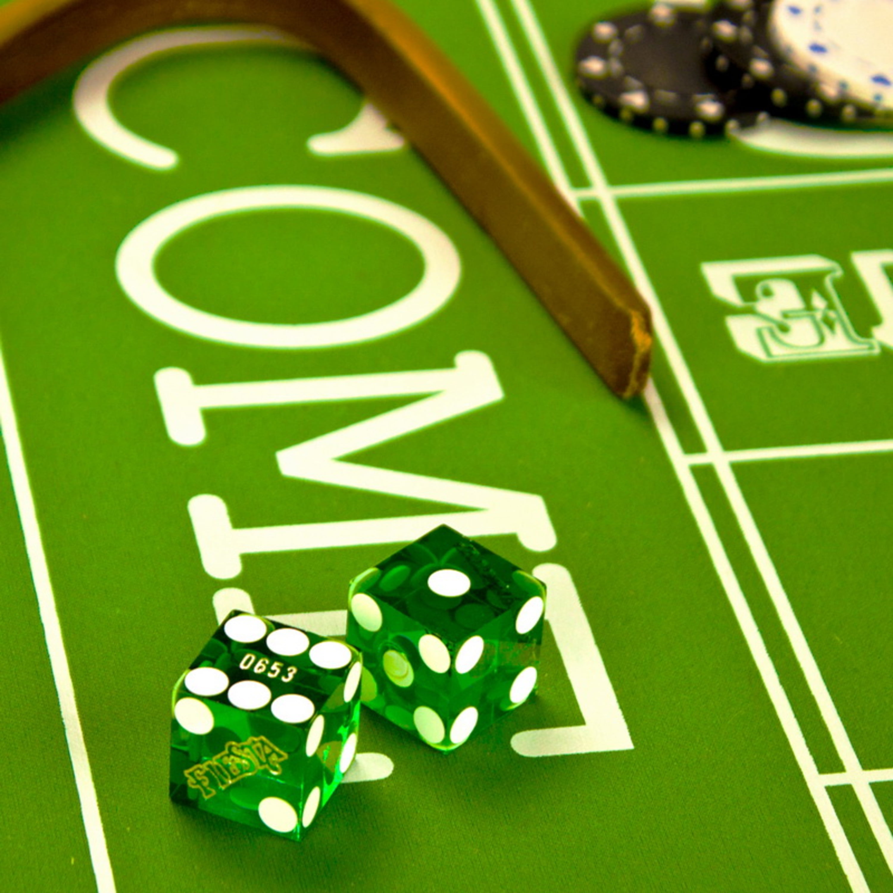 Brybelly Cancelled 19mm Casino Dice Used at Fiesta Casinos Pair of