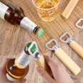 thumbnail image 4 of Juego de 50 abridores de botellas de acero inoxidable de madera, abridores de cerveza de mano de madera resistentes para barman, bodas, fiestas, hogar, cocina, karaoke, bar y restaurante., 4 of 4