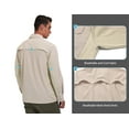 thumbnail image 4 of Little Donkey Andy Men's Stretch Quick Dry Water Resistant Outdoor Shirts UPF50+ for Hiking, Travel, Camping Khaki Size M, 4 of 7