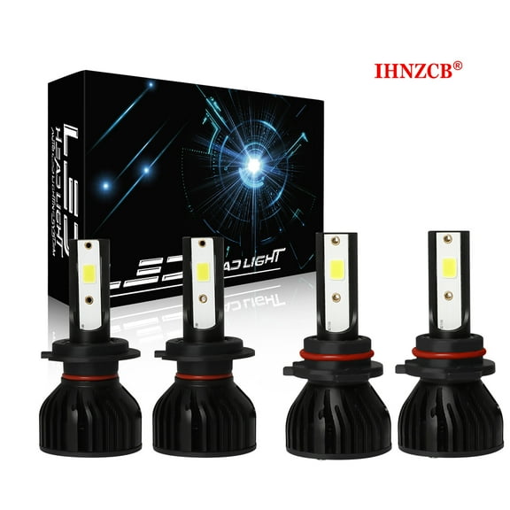 IHNZCB 9005/HB3   H7 LED Headlight Bulbs High Low Beam Replacement Bulb 4pcs