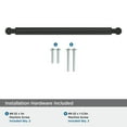 thumbnail image 4 of Amerock Balon 8-13/16 inch (224mm) Center-to-Center Matte Black Cabinet Pull, 4 of 6