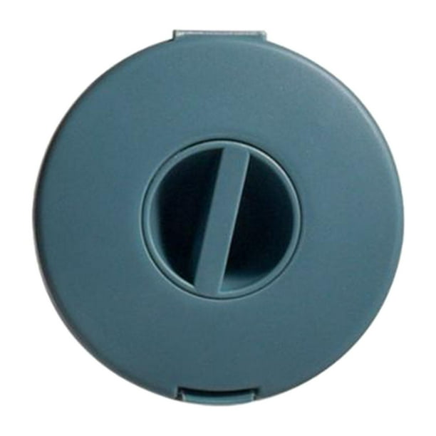 Estuche organizador de cables para teléfono con retractor de cable, diseño giratorio, carrete de cable pequeño para Azul