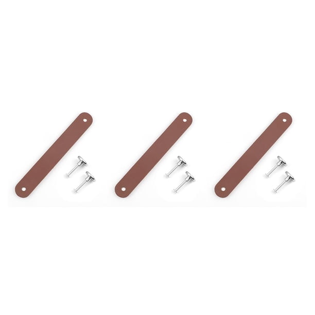Moyic Herrajes para armario, manija de cuero, artesanías de bricolaje, manijas para muebles, tiradores de puerta, suministros impermeables Type1 NO1