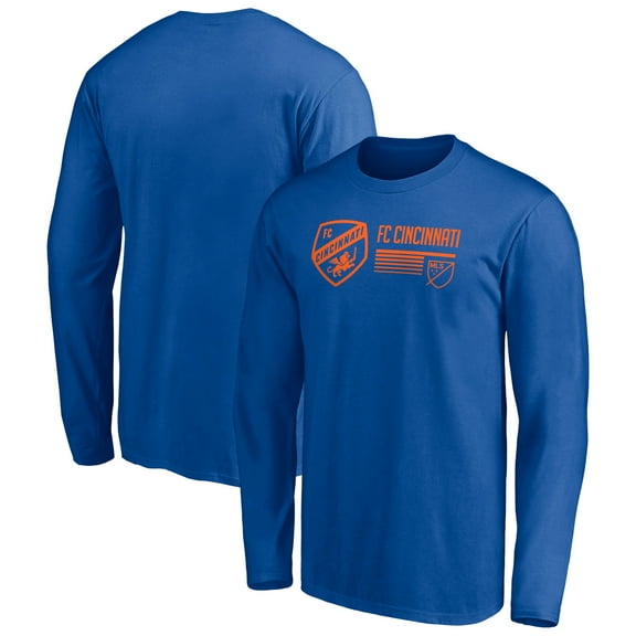 Men's Blue FC Cincinnati Delivering Victory Long Sleeve T-Shirt