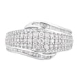thumbnail image 3 of Arista 1.00 Carat T.W Diamond Multi Row Anniversary Ring in Sterling Silver (I-J, I2-I3), 3 of 3