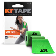 KT Tape Green Original Cotton Kinesiology Tape 20 Precut Strips