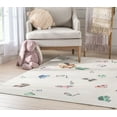 thumbnail image 6 of Well Woven Kids Rugs Traffic Modern Beige Printed Distressed Machine Washable 6' x 9' Area Rug, 6 of 7