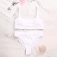 thumbnail image 3 of YDLCAFD independence Day Sports Swimsuits For Women Two Piece Crop Top Bikini Set High Waisted High Cut Bathing Suits, 3 of 4