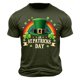 thumbnail image 1 of El Día de San Patricio de los Hombres de Manga Corta Impresión de la Tripulación Cuello Superior, Poliéster Ligero para la Fiesta de Verano de Primavera Y el Uso Diario, 1 of 9