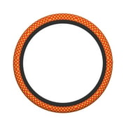 XMXY Car Steering Wheel Cover, Yellow Red Style Non-Slip Jeep Truck Universal Elastic Steering Wheel Protector 15 inch