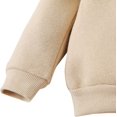 thumbnail image 6 of SOBOWO Toddler Baby Boy Girl Clothes Winter Solid Color Long Sleeve Pullover Sweatshirt Pants 2Pcs Fall Outfits Set Beige 4-5T, 6 of 7