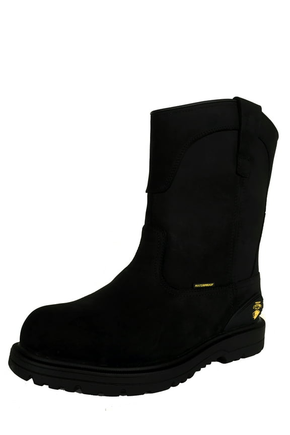 Men's Bison Waterproof Pull On Steel Toe Work Boots