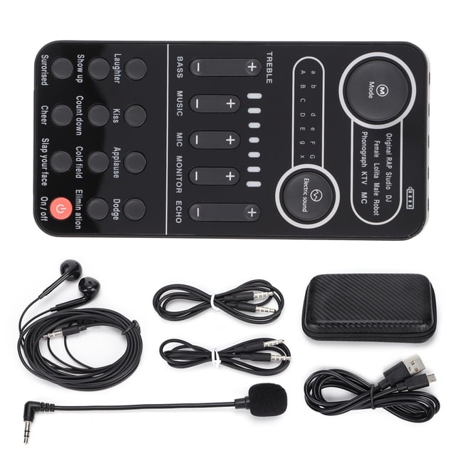 Audio Sound Card,Sound Card Set Mobile Live Sound Card Sound Card Set Elevated Design