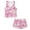 Pink Mermaid Scales Pearl, variant on Xoenoiee Star Firework Print Tankini Swimsuits for Girls Kids, 4th of July Modest Swimsuit Bathing Suit Two Piece Blouson Tankini with Sports Top and Boyshorts, Size 6-7 Years