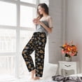 thumbnail image 5 of Susaid White And Yellow Snowflakes Print Women Relaxing Pajama Pants Comfy Pj Bottoms Soft Printed Lounge Pant with Pockets, Home Pants-Large, 5 of 6