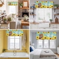 thumbnail image 5 of Funny Tiger Sunflower Valance Curtain for Windows Cartoon Summer Animal Floral Rod Pocket Curtain Valances Short Window Treatments Panels for Kitchen Bathroom Laundry Room Basement 60 x 18 Inch, 5 of 9