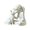 White, variant on KGJQ 3D Printed Girl and Cat Statue, Cute Girl with Kitty Figurine Resin Desktop Decor, Modern Art Sculpture Ornament for Home Office Shelf Table Centerpiece, Unique Aesthetic Gift for Women Girls