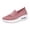 Pink, variant on Womens Shoes Slip On, Womens Slip On Walking Shoes, Orthopedic Walking Shoes for Women, Slip-On Light Air Cushion Mesh Up Stretch Platform Orthopedic Sneakers for Arch Support, Black 6