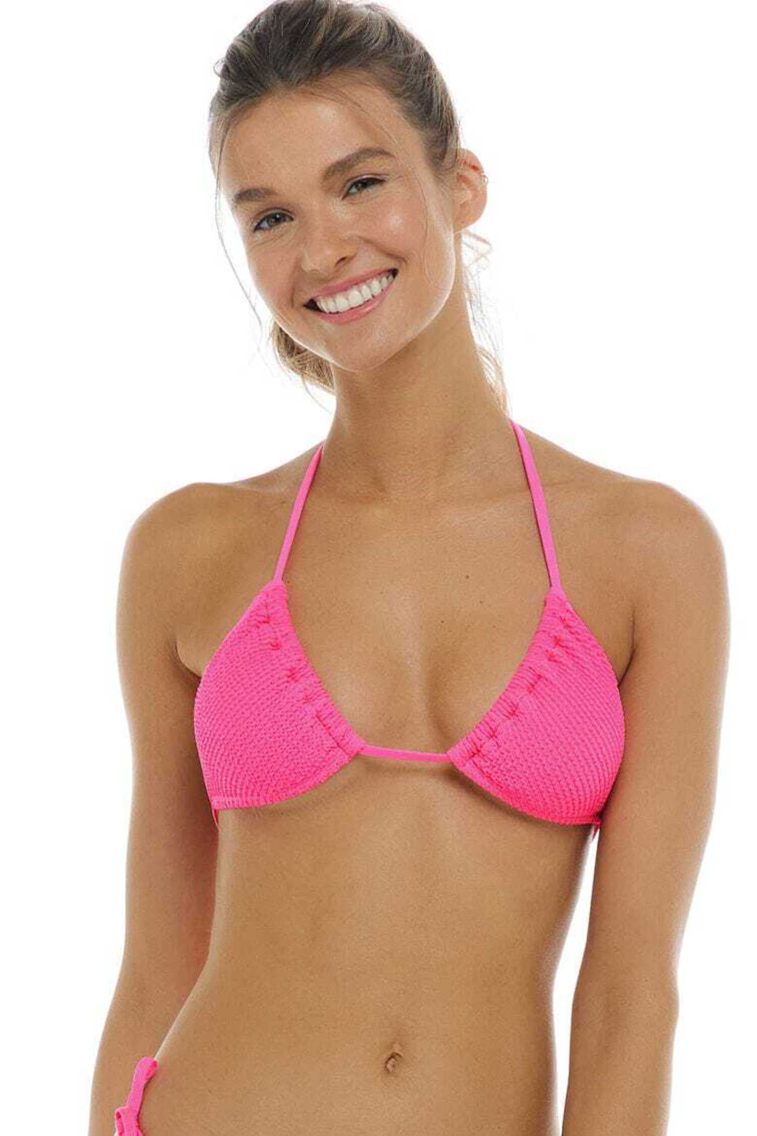 Eidon Swimwear Sorbet Kali Slider Triangle Bikini Top BERRY 118