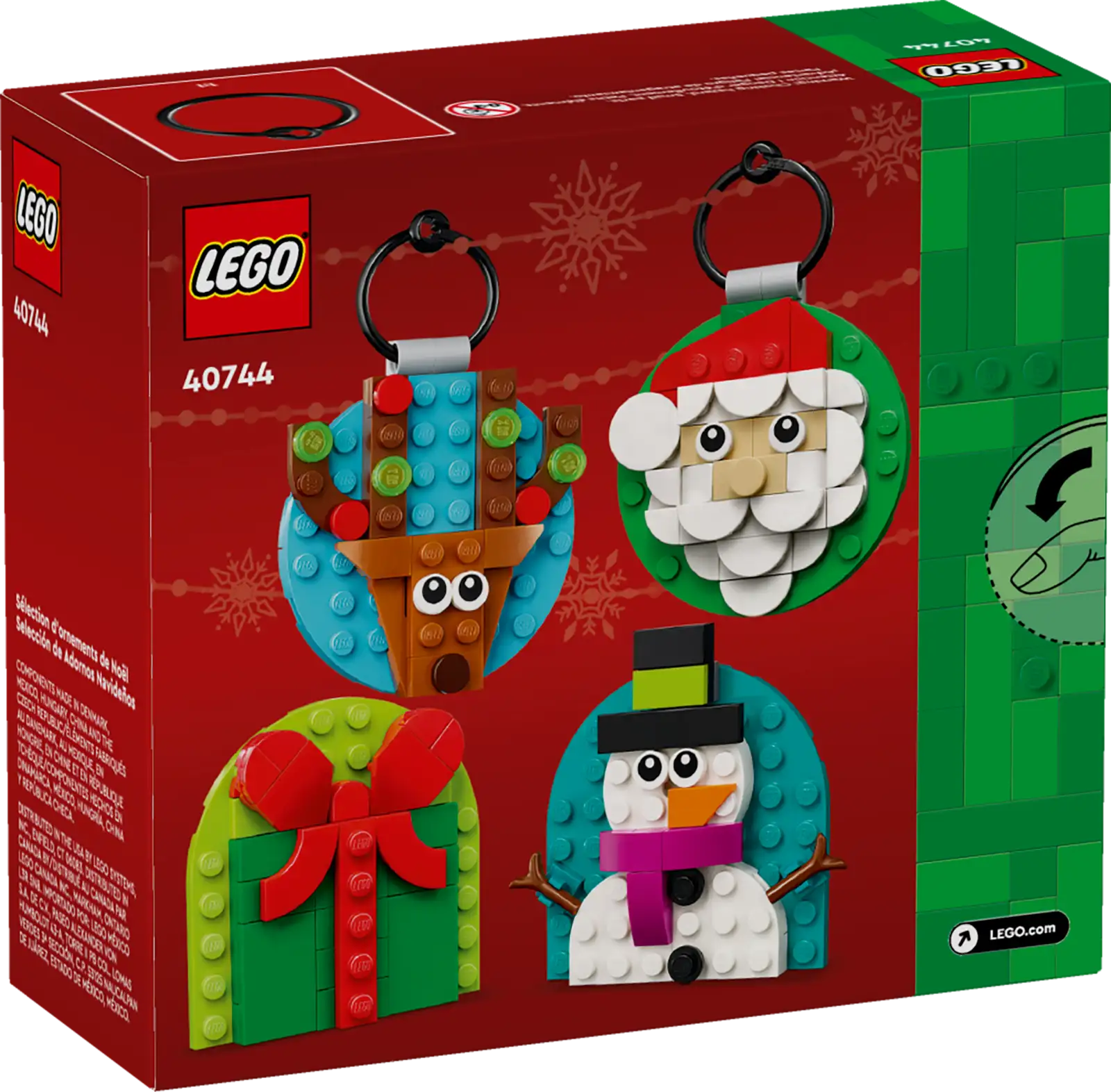 LEGO Christmas Ornament Selection 40744 Interlocking Block Building Sets