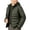 Army Green, variant on Quilted Puffer Jacket for Teens Boys Kids Zip Up Winter Warm Lightweight Hooded Coat Outerwear 9-17 Years