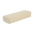 thumbnail image 2 of Cojín cilíndrico de yoga de poliéster lavable con asas de transporte. Beige Blanco, 2 of 8