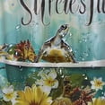 thumbnail image 5 of Orinice  Funny Get Naked Shower Curtain Sea Turtle and Yellow Duck in Bubble Bathtub Shower Curtain for Bathroom, Fabric Watercolor Navy Blue Bathtub Curtains Nautical Beach Theme Modern Art，  36x72, 5 of 7