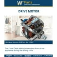 thumbnail image 3 of Whirlpool 279827 Dryer Drive Motor, White, 3 of 5