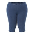 thumbnail image 5 of JMS Just My Size by Hanes Women's Plus Size Pull on Bling Tab Capri Pants, Sizes 0X-4X, 5 of 5
