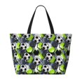 thumbnail image 2 of KdxioFootball for Beach Bag for Women Large Beach Tote Bag Waterproof Sandproof Swim Bag with Zipper Pockets Beach Vacation Travel, 2 of 7