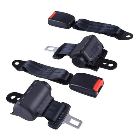 Universal Retractable Golf Cart Seat Lap Belts for Ezgo/Yamaha/Club (Best Aftermarket Car Accessories)