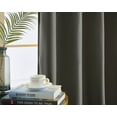 thumbnail image 4 of L & S Blackout Curtains for Bedroom, Solid Thermal Insulated with Grommet Noise Reduction Window Drapes, Room Darkening Curtains for Living Room, 2 Panels, 54 x 84 inch - Charcoal, 4 of 5
