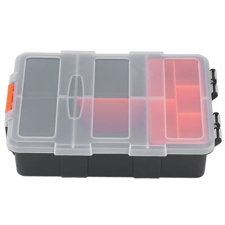 

WonderfulMart Parts Box Classification Grid Storage Box PVC Components Parts Tool Organizer for Hardware Fitting