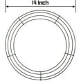 14 Inch Wire Wreath Frame Metal Round Wreath Form Making Rings Green ...