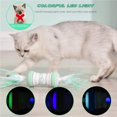 thumbnail image 5 of ruzhgo Chat Interactif Jouets Auto Rotation Chat Boule Jouet USB Charge Chat Boule Jouet avec Filature Multiple Couleur LED Lumière 2 Modes de Vitesse Vert, 5 of 5
