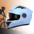 thumbnail image 3 of Motorcycle Full Face Helmet Wear Resistant Comfortable Street Bike Helmet Blue, 3 of 9