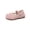 Pink, variant on WRKEKC Girls Flats Tweed Bow Mesh Breathable Slip On Soft Sole Non Slip Casual Loafers School Work Daily