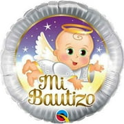 Baptism Foil Balloon Spanish Mi Bautizo 18" ( Each )