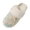 thumbnail image 5 of Mepaouo Fuzzy House Slippers for Women Memory Foam Bedroom Slippers Non-Slip Fuzzy Slippers, 5 of 6