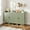 Green, variant on M optimized Modern Fluted Sideboard with Storage Cabinet, Kitchen Sideboard with Adjustable Shelves, Media Console Buffet Cabinet with Doors for Living Room, Kitchen, Entryway