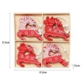 thumbnail image 2 of Árbol De Navidad Colgante Decoraciones Colgantes De Madera Árbol De Navidad Conjunto De Decoración Suministros Para Manualidades De Navidad 12 Uds seitruly HA041401-02, 2 of 6