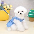 thumbnail image 6 of Daxin Dog Harness Dress,Summer Breathable Lightweight Denim Pet Clothes for Small Medium Girl Dogs Cats Accessories, 6 of 6