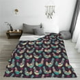 thumbnail image 5 of Zufioo Bohemian Chicken Fleece Blanket Queen Size,Plush Bed Blanket,Ultra Soft Throw Blanket,Plush Fuzzy Cozy Blanket Perfect for Bed,Couch-60"x50", 5 of 7