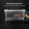 thumbnail image 1 of Langgg 10Pcs Reptiles Feeding Container Transparent Viewing High-Strength Insect Supplies Raising Boxes Household Pet Food Storage Black White, 1 of 6