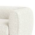 thumbnail image 3 of Dly Accent Chair, Tuxedo Style Arms, Plush White Boucle Cushions, 3 of 5