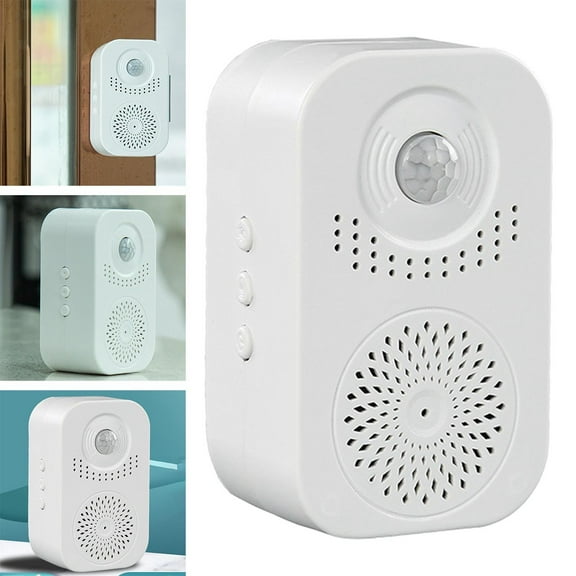 Recordable Welcome Infrared Chime Doorbell Wireless Adjustable Volume Door Bell