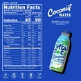 thumbnail image 2 of Vita Coco Pure All Natural Hydrating Electrolyte Coconut Water 16.9 Oz Slim Bottle (Pack Of 12), 2 of 10