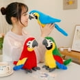 thumbnail image 3 of 1pcs 9.85 inches Simulated Parrot Doll Plush Stuffed Animal，Cute Parrot Plush Animal Stuffed Parrot for Birthday Gift Home Decoration,Red, 3 of 4